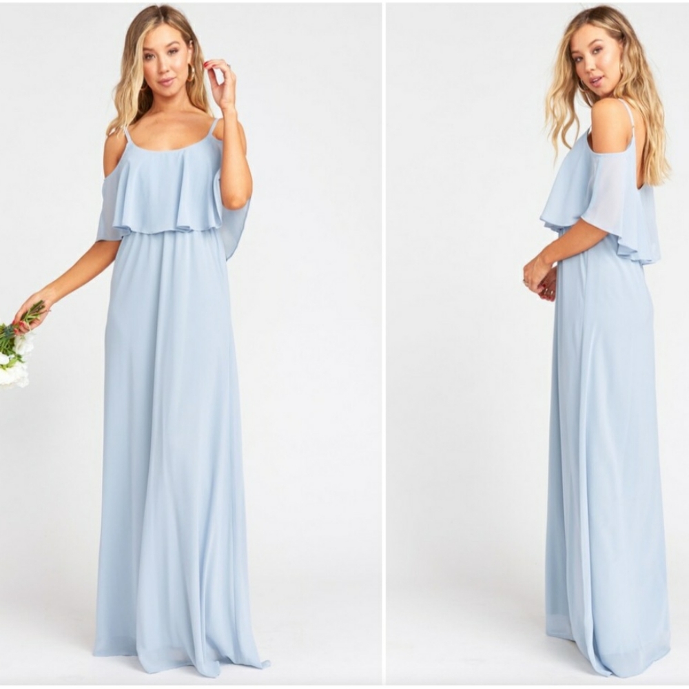 Show Me Your Mumu Caitlin Ruffle Maxi Dress XXS